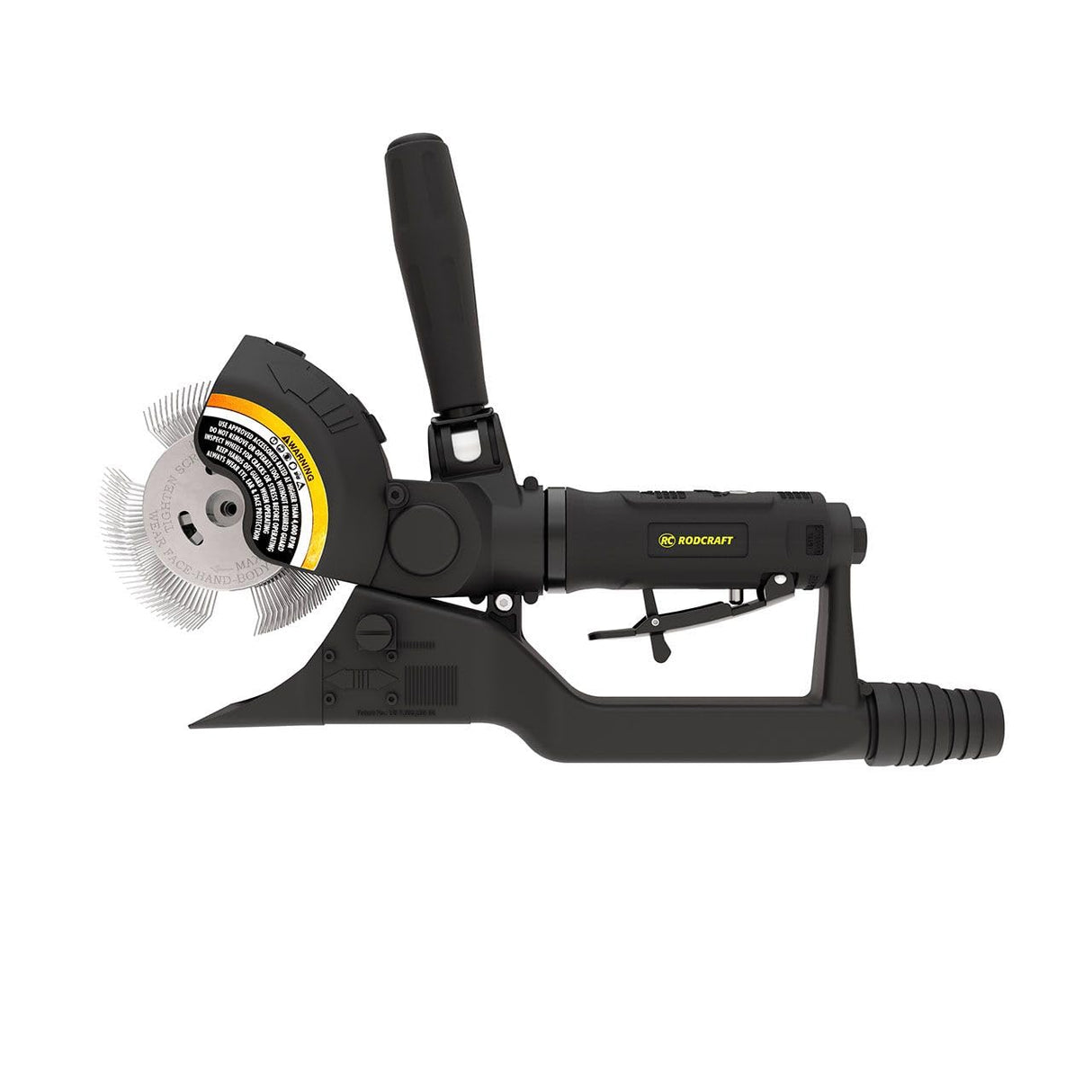 Rodcraft RC7095K - Juego de herramientas para lijadora MBX de aire comprimido RC7095, regulación de velocidad continua, mango ajustable, con muchos accesorios, en maletín de plástico