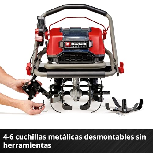 Einhell Motoazada con batería GP-CR 36/45 Li E BL-Solo Power X-Change (36 V, sin escobillas, Anchura de Trabajo 45 cm, Profundidad de Corte, Ruedas Ajustables en Altura, sin batería)