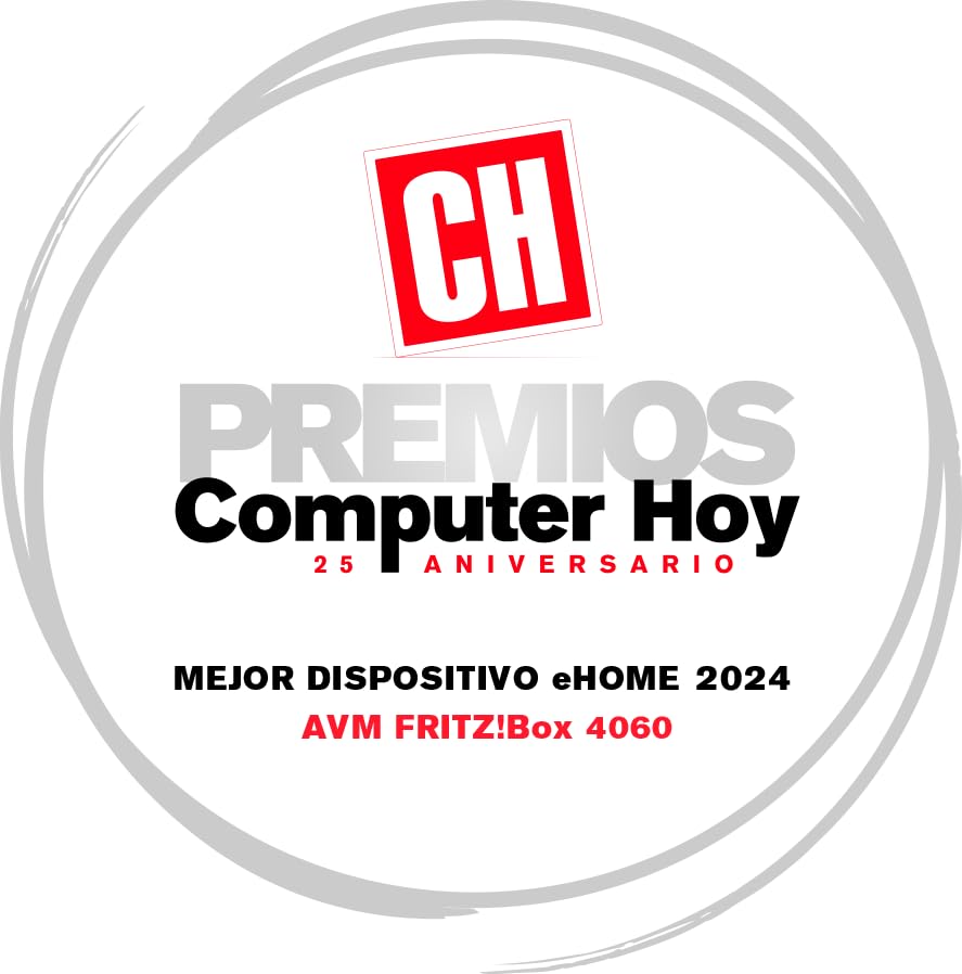 FRITZ!Mesh Set Internacional (FRITZ!Box 4060 y FRITZ!Repeater 3000 AX), WiFi 6 Tribanda con hasta 6 Gbps (2.400 Mbps + 2.400 Mbps + 1.200 Mbps), 2,5 WAN Gigabit, Interfaz en Español
