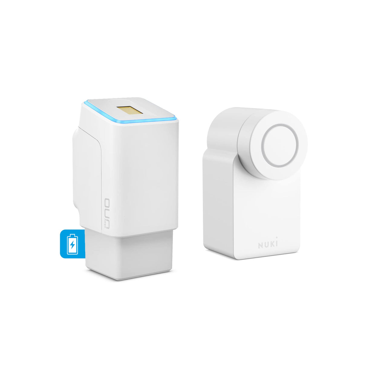 EKEY UNO 200204 Escáner de Huellas Dactilares Recargable Blanco, inalámbrico Incluido Nuki Smart Lock 3.0
