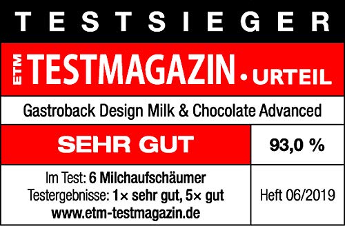 Gastroback 42359 - Espumador de leche (Corriente alterna, 650 W, 50-60, 220-240, 192 mm, 140 mm)