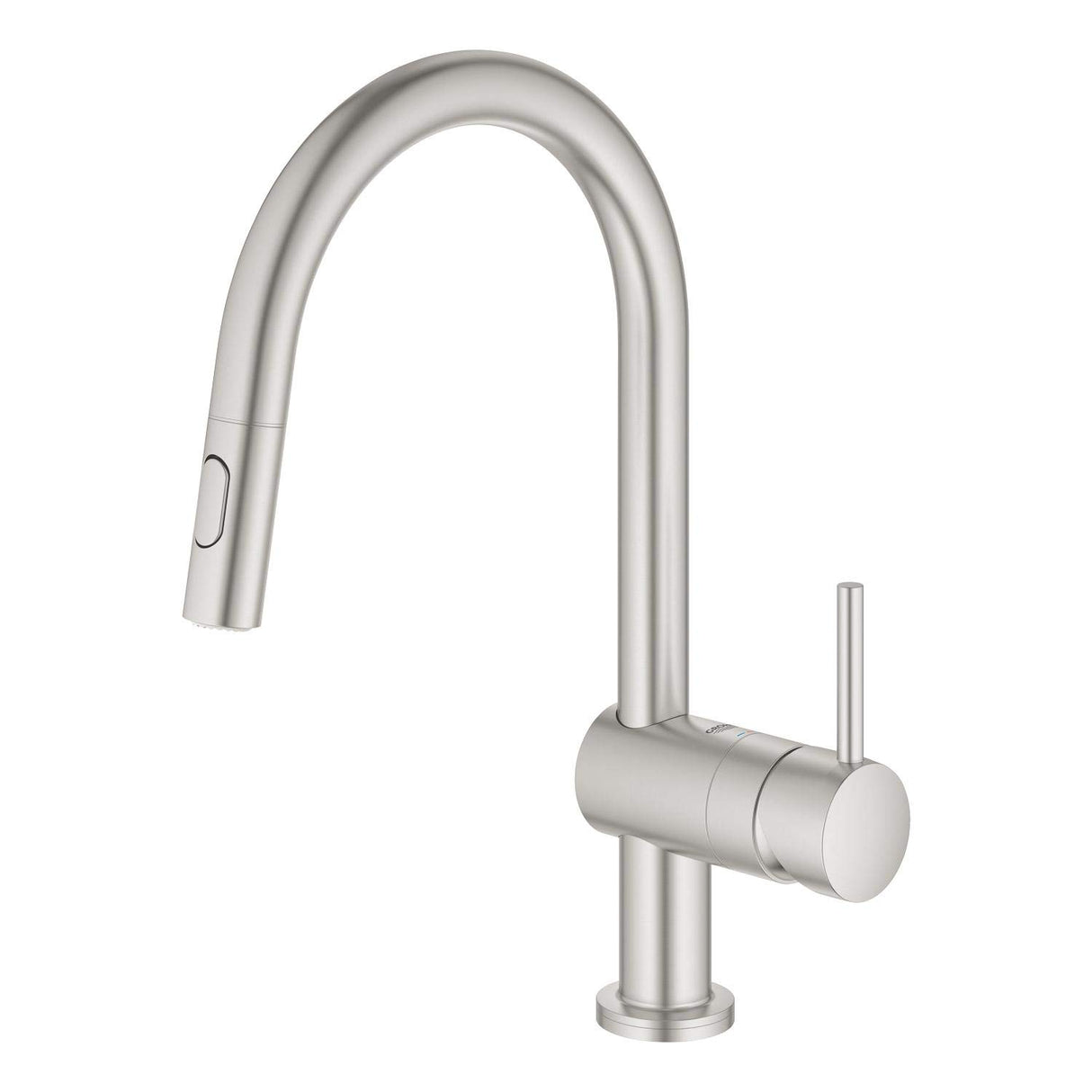 GROHE Minta Touch Quickfix - Grifo de fregadero electrónico, caño en C, acero, ref. 31358DC2