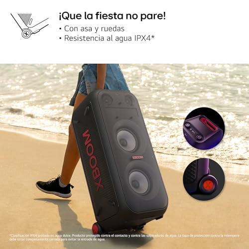LG XBOOM La Bestia XL9T - Altavoz de Gran Potencia, Bluetooth, USB, Funciones DJ, Karaoke, Iluminación LED, Amplia Conectividad, 2 Altavoces, Negro