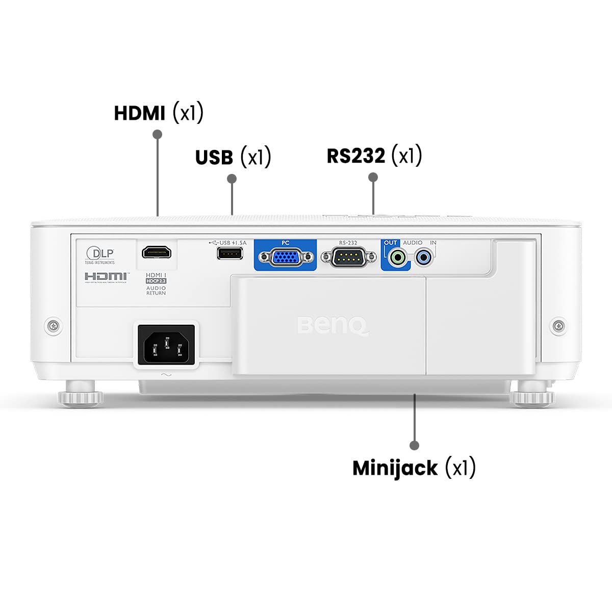 Proyector para juegos BenQ TH685i 1080p con tecnología Android TV - Compatibilidad con HDR 4K - Frecuencia de refresco de 120 Hz - 3500 lúmenes ANSI - Baja latencia de 8,3 ms - Modo de juego mejorado