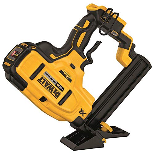DEWALT DCN682N - Grapadora inalámbrica XR sin escobillas para pisos, V, amarillo/negro, calibre 18