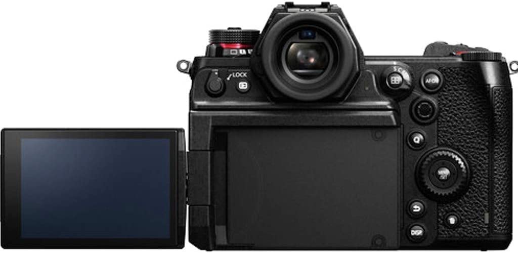 Panasonic Lumix DC-S1HE-K Cámara Sin Espejo, Grabación De Vídeo 6K con Pantalla Abatible (Captura De Imagen Completa, Grabación Interna 4:2:2 De 10 bits, Sólo Cuerpo De Cámara, Negro)