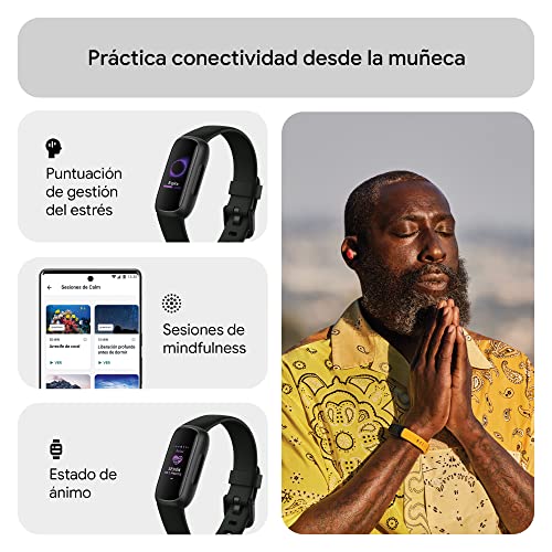 Google Pixel 8 Pro -Smartphone Android Libre con Lente teleobjetivo - Celeste, 128GB + Fitbit Inspire 3, la Pulsera de Salud y Actividad física con hasta 10 días de batería - Negro