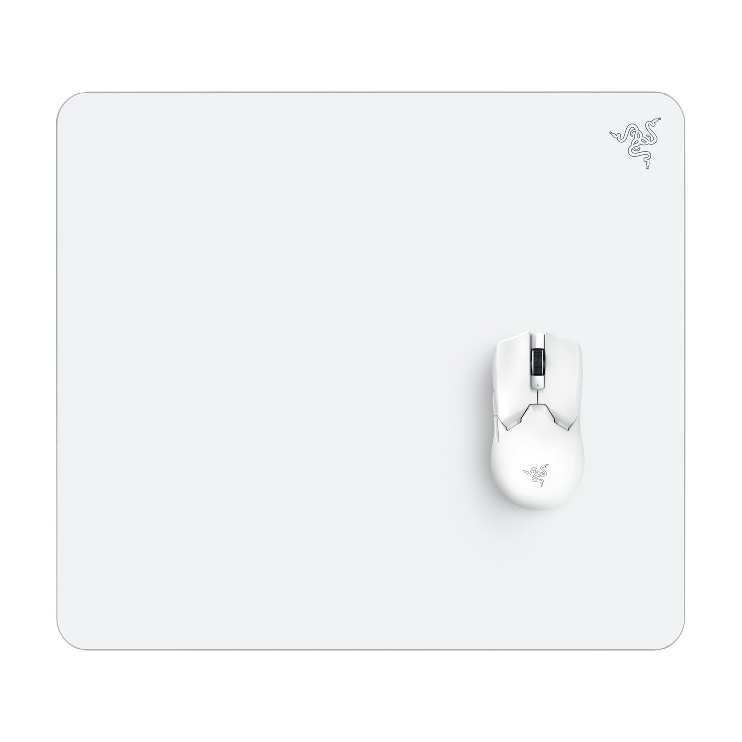 Razer Atlas Alfombrilla Gaming de Cristal Templado Blanca