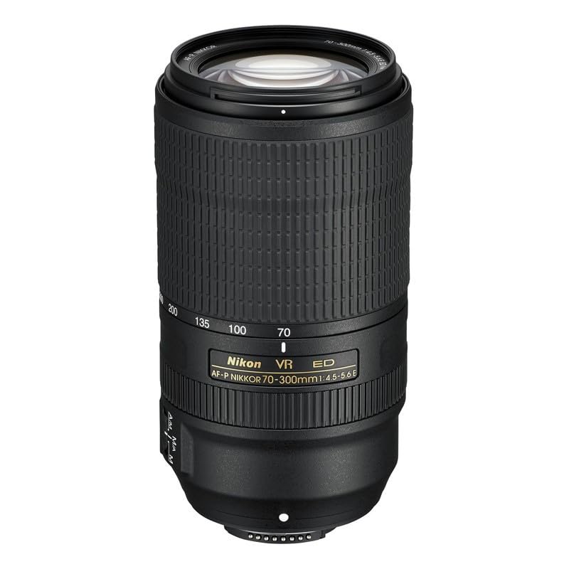 Nikon JAA833DAF - Objetivo para cámara Reflex con Montura F (Distancia Focal de 70-300 mm, Apertura f/4.5-5.6, 0.25 aumentos, estabilizador de Imagen) Negro