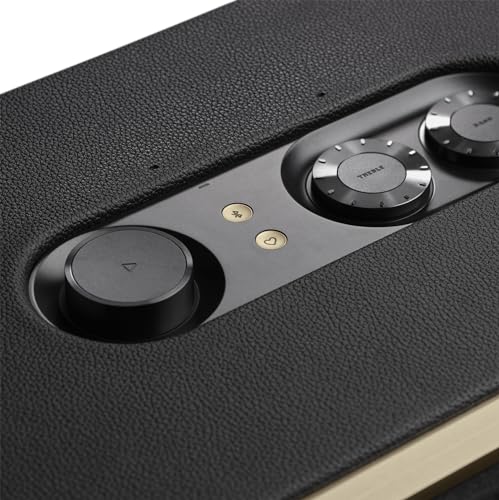 JBL Authentics 500, altavoz inteligente conectado de alta fidelidad, con WiFi, Bluetooth y asistente de voz, Dolby Atmos, diseño retro, negro
