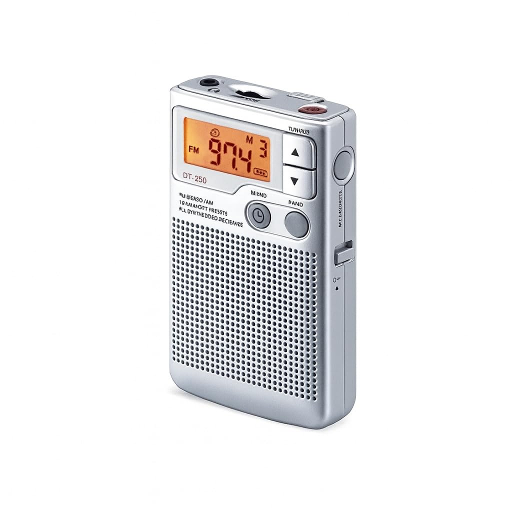 Radio Digital PLL de Bolsillo, sintonización precisa, Pantalla LCD, Altavoz Integrado, Ideal para Escuchar música y Noticias en Cualquier Lugar.
