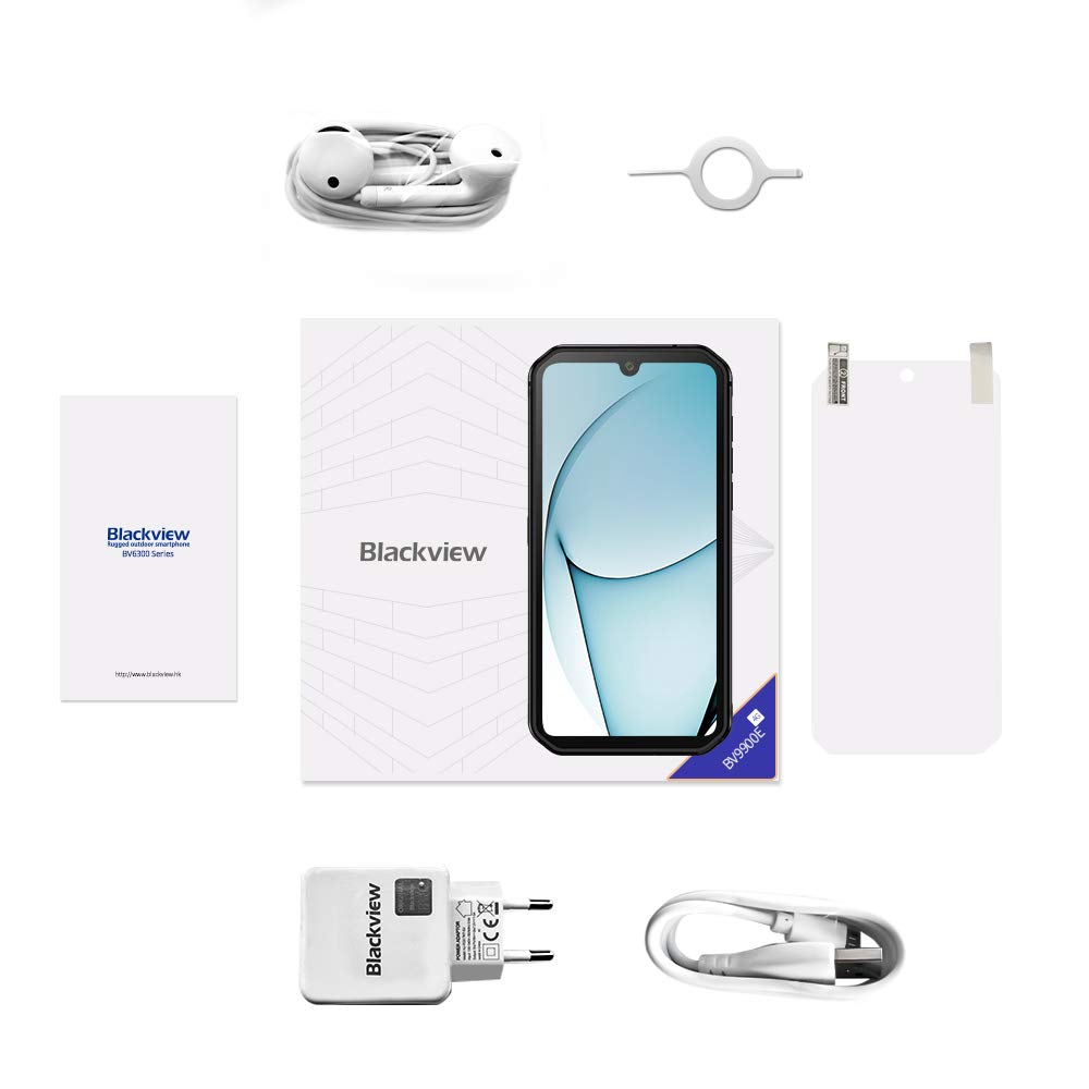 Blackview Móvil Resistente, BV9900E Android 10 Impermeable Smartphone,Helio P90 Octa-Core,6GB+128GB,128GB SD, 48MP+16MP,IP68/IP69,NFC/Face ID/GPS