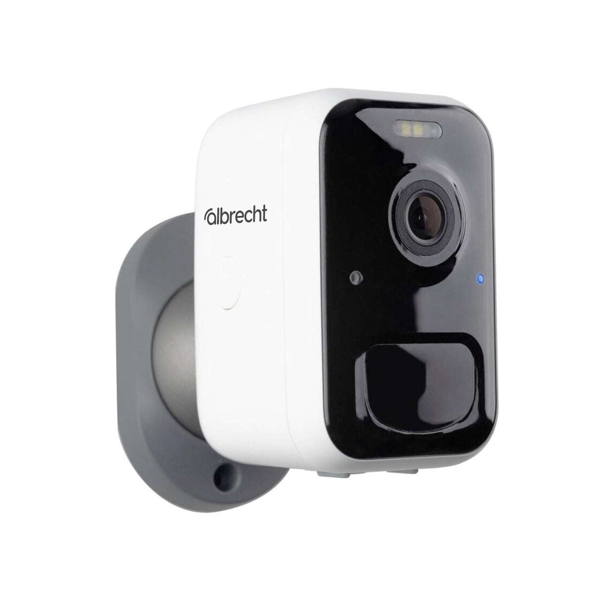 Albrecht Home SC 100 - Cámara de vigilancia WiFi 21500 Full HD visión Nocturna, IP65 Impermeable, Detector de Movimiento