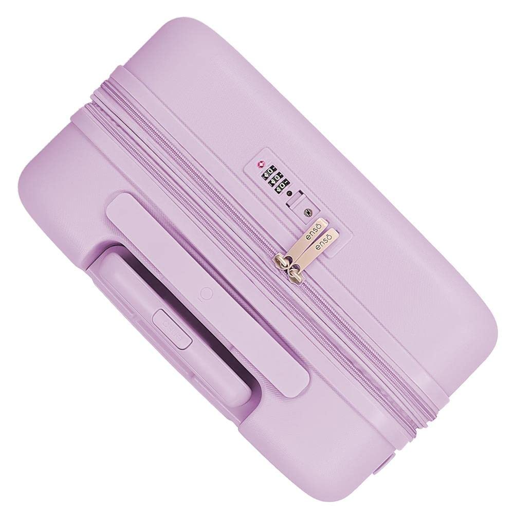 Enso Love Ice Cream Maleta de Cabina Morado 40x55x20 cms Rígida ABS Cierre TSA Integrado 37L 2,74 kgs 4 Ruedas Dobles Equipaje Mano