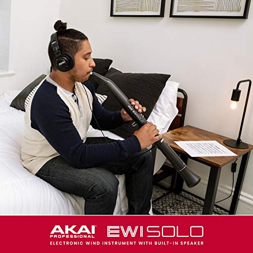AKAI Professional EWI Solo - instrumento electrónico de viento con altavoz incorporado, batería recargable, 200 sonidos y conectividad MIDI USB