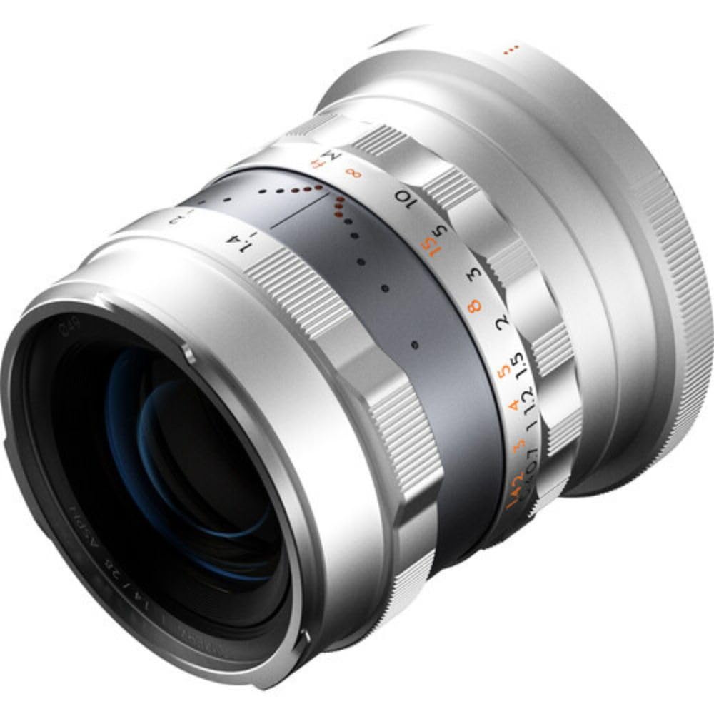 Thypoch Lente de fotografía de fotograma Completo Simera 28 mm f1.4 para Montura Nikon Z, Color Plateado