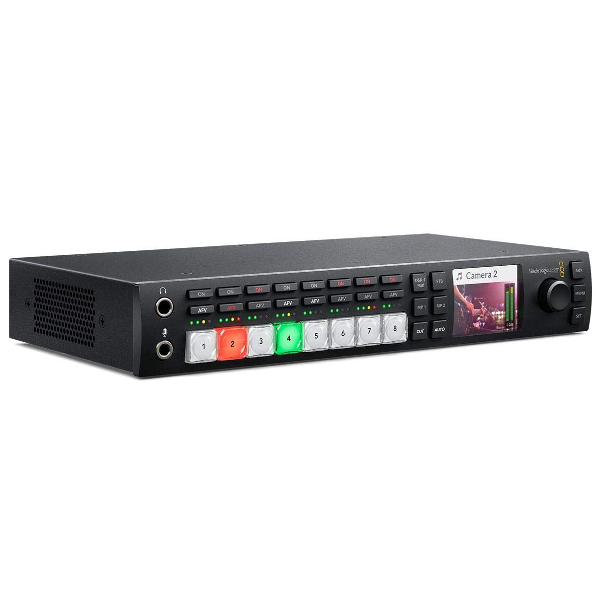 Blackmagic Design ATEM Television Studio HD interruptor de video HDMI - Switch de vídeo (HDMI, Mini USB Type-B, Negro, 60 pps, 525i,625i,720p,1080i,1080p, 110 - 240 V)