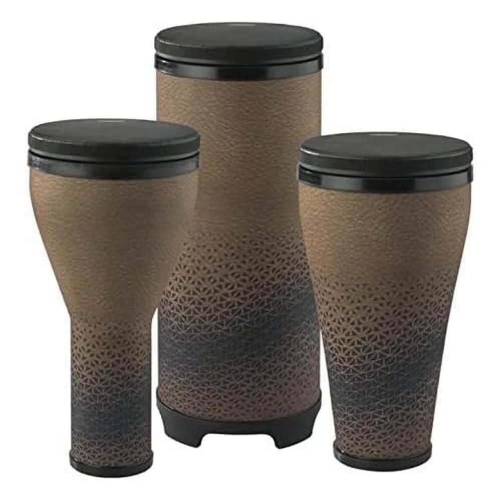 Remo World Percussion Sets Festival Combo Pack (1x Djembe, 1x Timbau, 1x Tubano) Cafe DP-2510-AA-64