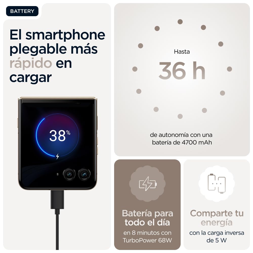 Motorola rarz 60 Ultra, 32GB (16GB+16GB RAM Boost)/512GB Madera, Sistema de cámaras de 50MP con Moto ai, batería 4500 mAh, cárga rápida de 68W, Snapdragon 8 Elite, + Moto Tag