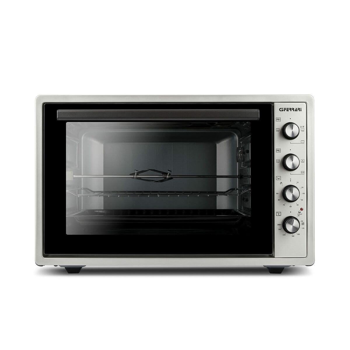 G3 Ferrari G10154 Rostò 58 - Horno eléctrico ventilado con espetón giratorio, 58 litros, 300º C