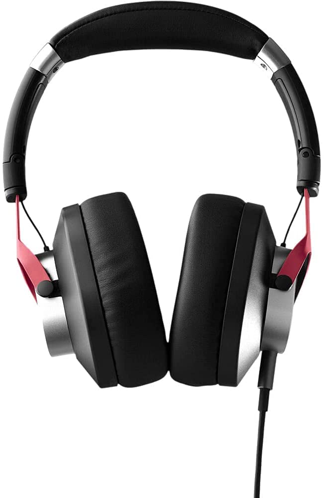 Austrian Audio Hi-X15, auriculares profesionales para estudios de grabación, salas de ensayo o uso diario (circumaurales, almohadillas de espuma con memoria, conector jack de 3,5 mm), negro/rojo