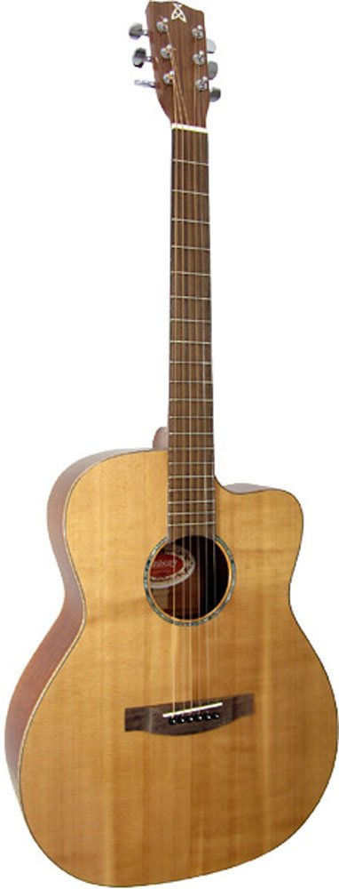 Ashbury 00014C-SYX-E - Guitarra electroacústica (pastillas piezoeléctricas, puente fijo)