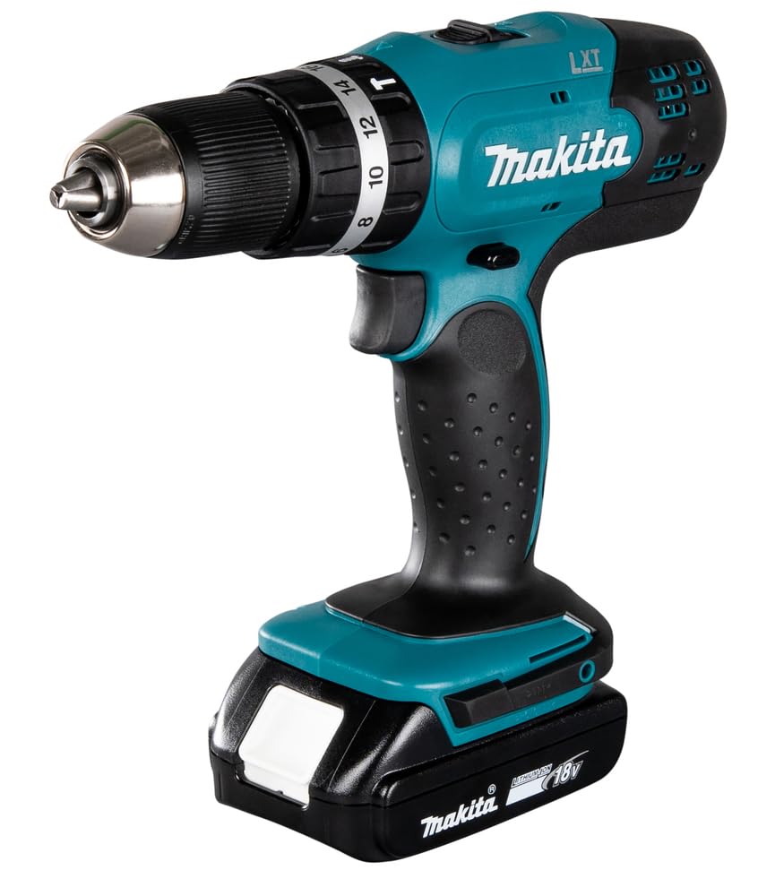 Makita DHP453RFX2 Taladro Percutor Batería 18V 42 Nm 2x3.0Ah 96 Accesorios