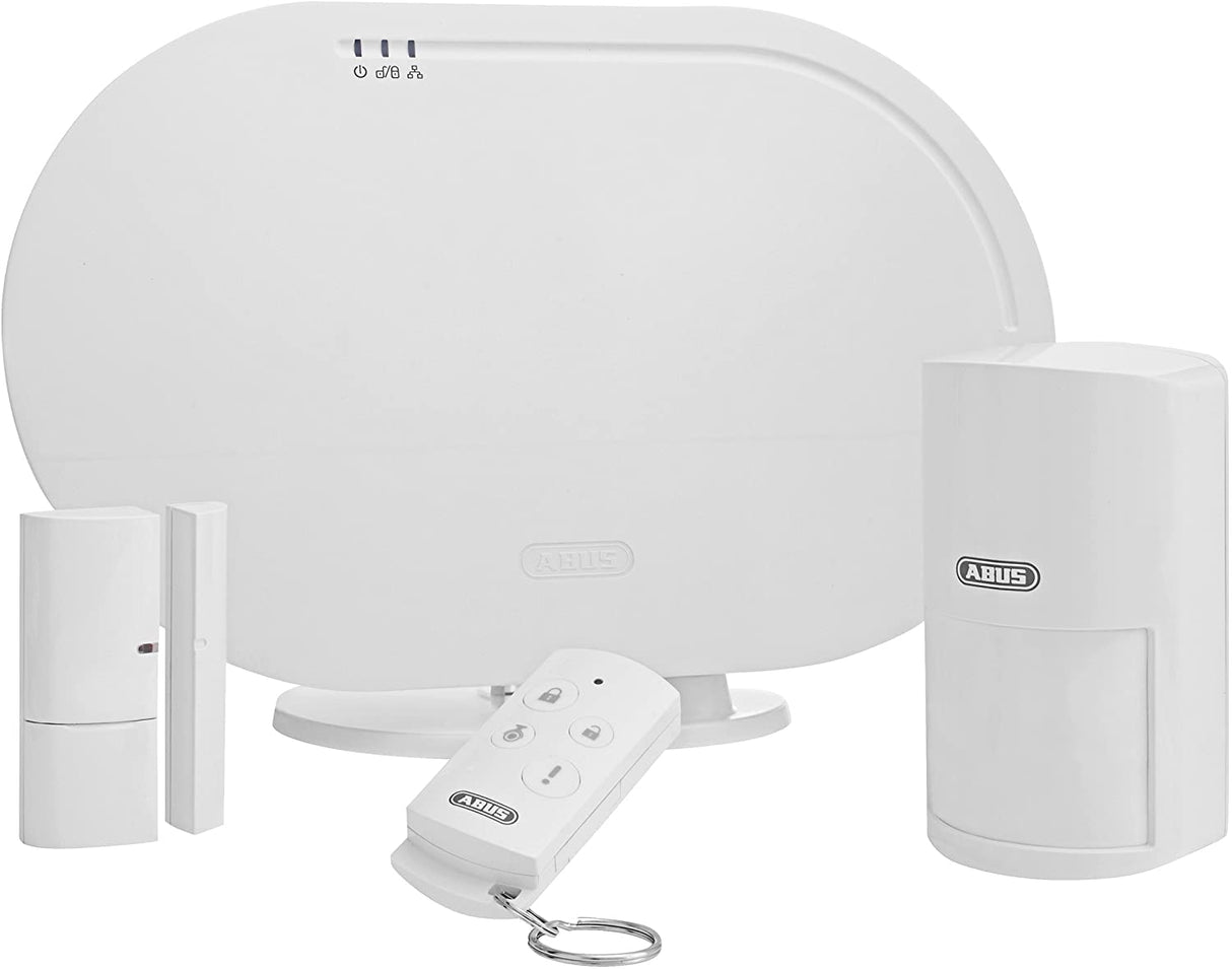 ABUS Smartvest sistema de alarma inalámbrico set básico sistema de alarma antirrobo incl. detector de movimiento y detector de apertura - ganador de la prueba - acceso remoto iOS y Android aplicación