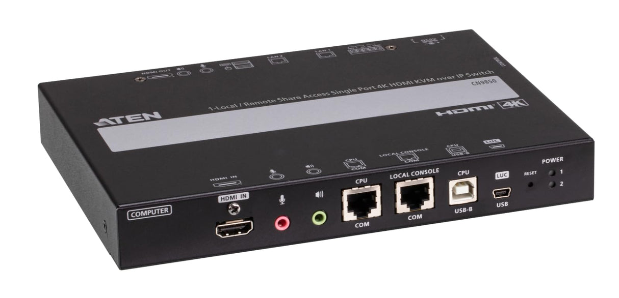 ATEN CN9850 1-Local Remote Share Access Single Port 4K HDMI KVM Over IP Switch