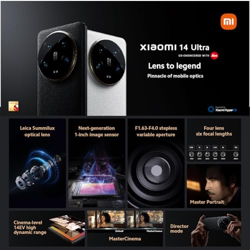 Xiaomi 14 Ultra – Smartphone de 16+512 GB, Lentes Leica Summilux, Snapdragon 8 Gen 3, Pantalla AMOLED 6.73'' 120Hz, HyperCharge 90W, Negro (Versión ES)