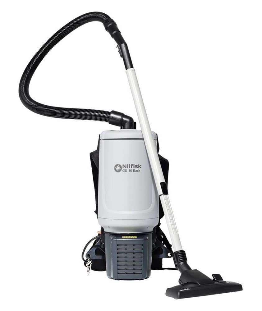Nilfisk GD10 Back HEPA EU 107417927 - Aspiradora en seco y húmedo (motor de 780 W, bolsa de filtro grande, 5/10 litros, estructura ergonómica)