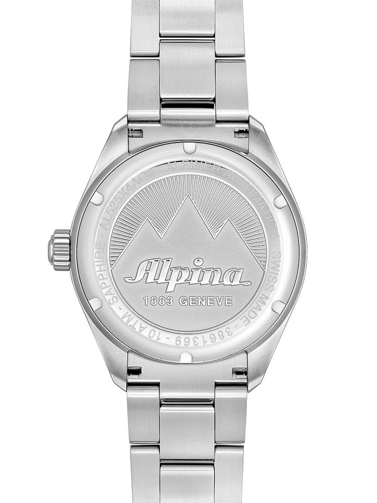 Alpina Reloj Analógico para Hombre de Cuarzo con Correa en Acero Inoxidable mid-39663