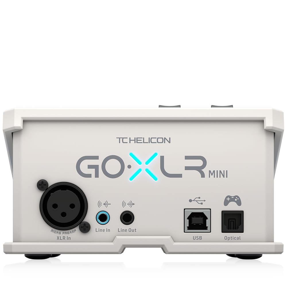 TC Helicon GoXLR MINI-WH Mezclador de Transmisión en Línea con Interfaz USB/Audio y Previo Midas | Interfaz de Audio Todo-en-Uno para Streamers y Creadores | Soporta Windows 7, 8, 10 y 11 | Blanco