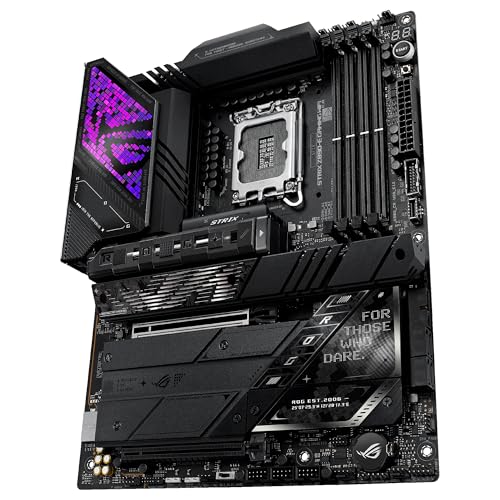 ASUS ROG Strix Z890-E Gaming WiFi - Placa Base ATX, 18+1+2+2 etapas de Potencia, DDR5, PCIe 5.0 Compatible con GPU de última generación, Siete Ranuras M.2, WiFi 7, AI Overclocking, AI Networking II
