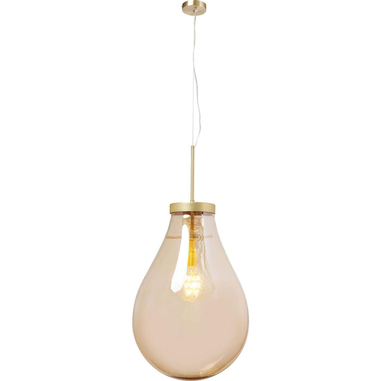 KARE Lámpara Colgante Pear 50 cm, Dorado