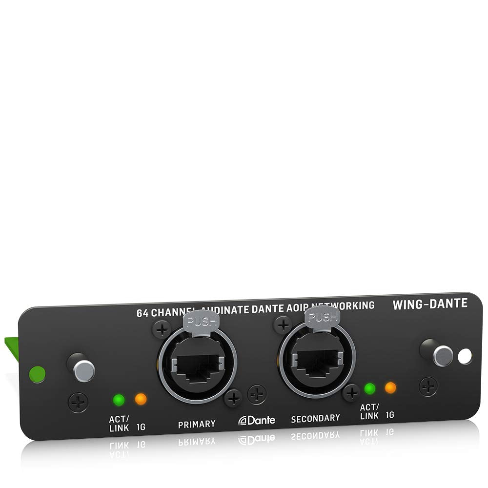 Behringer WING-DANTE WING Tarjeta de expansión para 64x64 canales Audinate Dante AoIP Networking