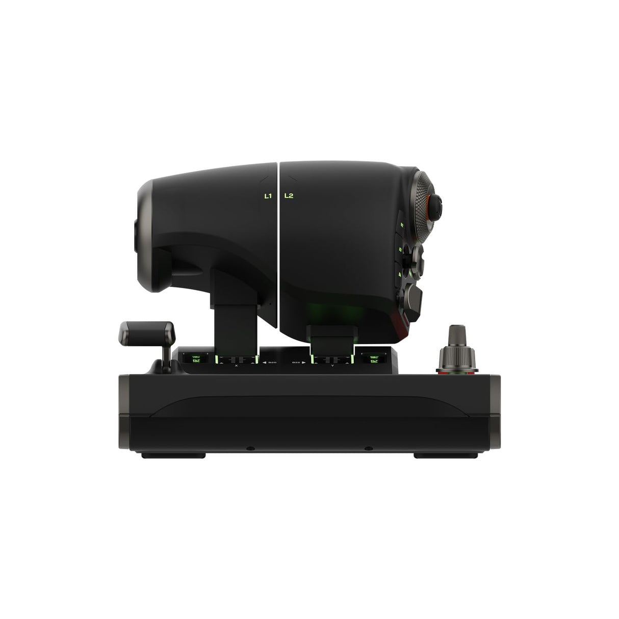 Turtle Beach VelocityOne Flightdeck - Joystick y Acelerador de Sistema Simulador HOTAS Universa con Pantalla táctil y Botones, HUD Montado en la Palanca y Sensores sin Contacto en Windows 10 & 11