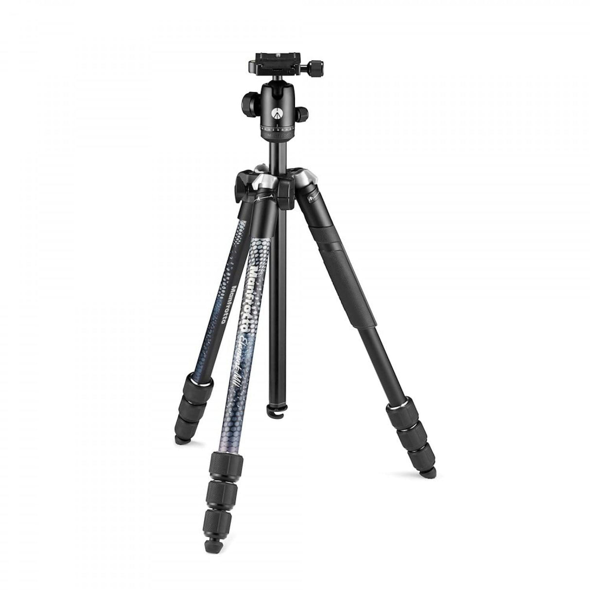 Manfrotto Element MII - Trípode de Viaje de Aluminio con Cabezal Esférico y Bluetooth para Smartphone y Cámaras Compactas, CSC, DSLR, Accesorios de Fotografía, Creación de Contenidos, Vlogs