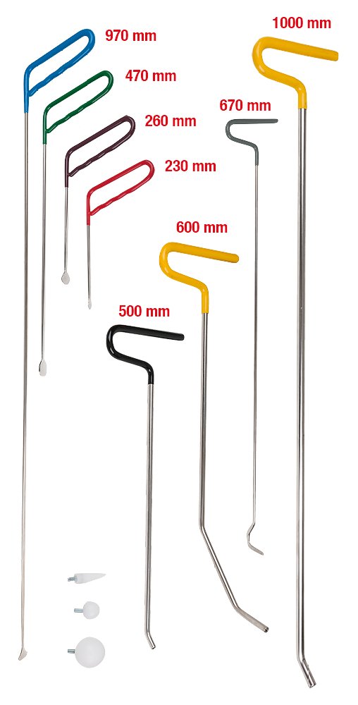 KS Tools 140.2490 Juego de sufrideras de carrocero, 11 pzs