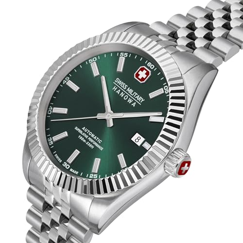 Swiss Military Hanowa Reloj Analógico para Hombres de Suizo automático con Correa en Acero Inoxidable SMWGL0002103