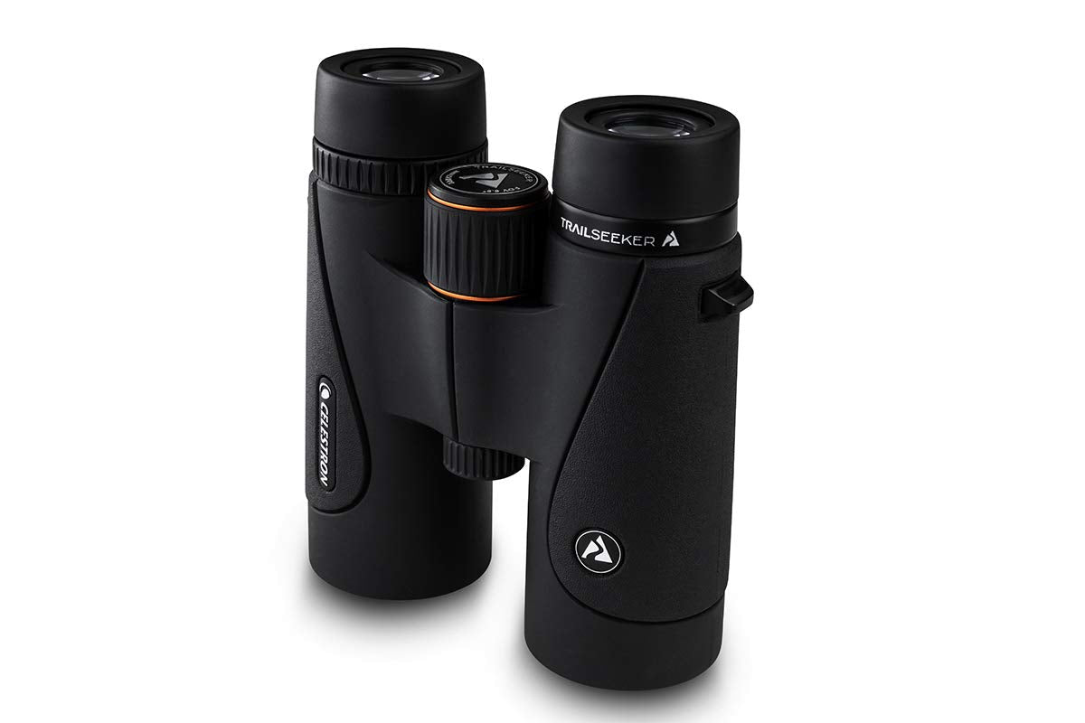 Celestron 71406 TrailSeeker 10x42: prismáticos con prisma BaK-4, negro