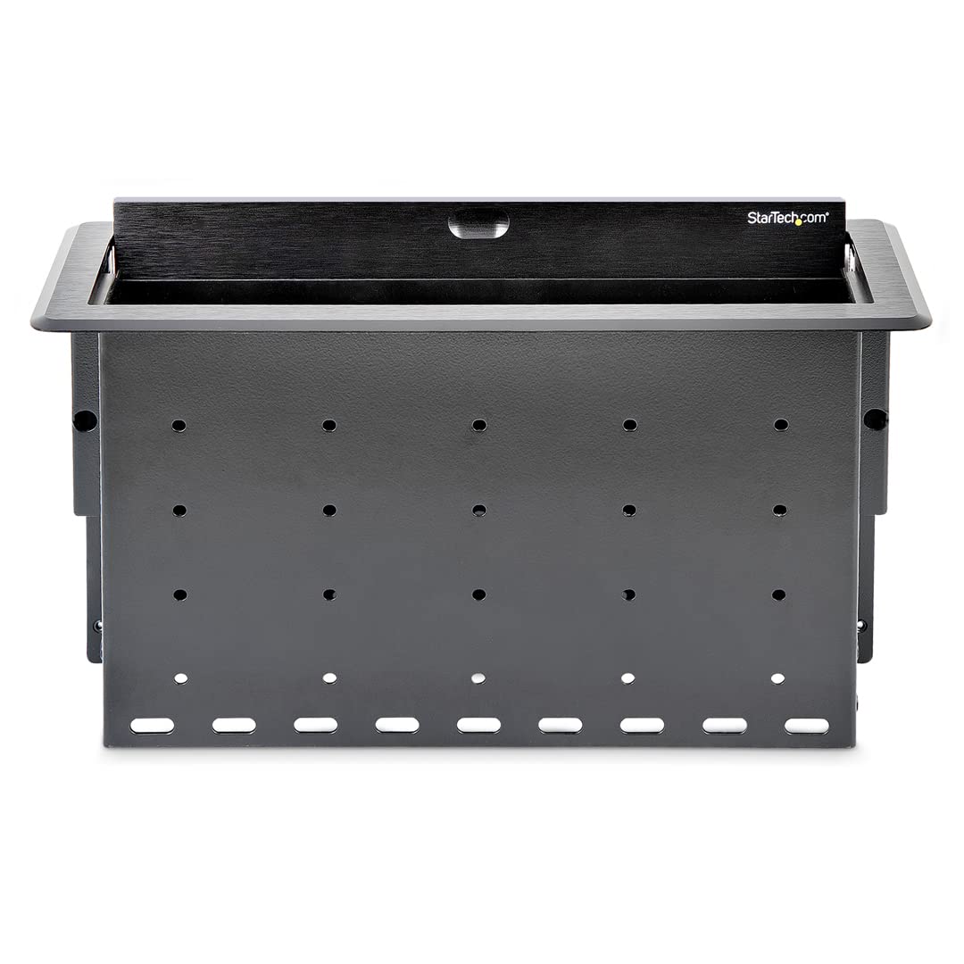 StarTech.com Caja de Conectividad de Dos Módulos para Mesa de Juntas - Alimentación / Carga / AV / Módulos de Conexiones de Portátil