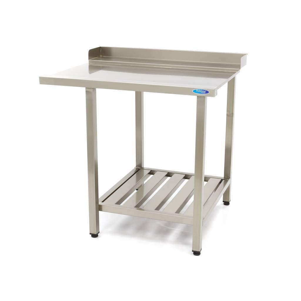 Maxima Mesa para Lavavajillas - 70 x 75cm - Derecha - con Salpicadero y Estante de Almacenamiento