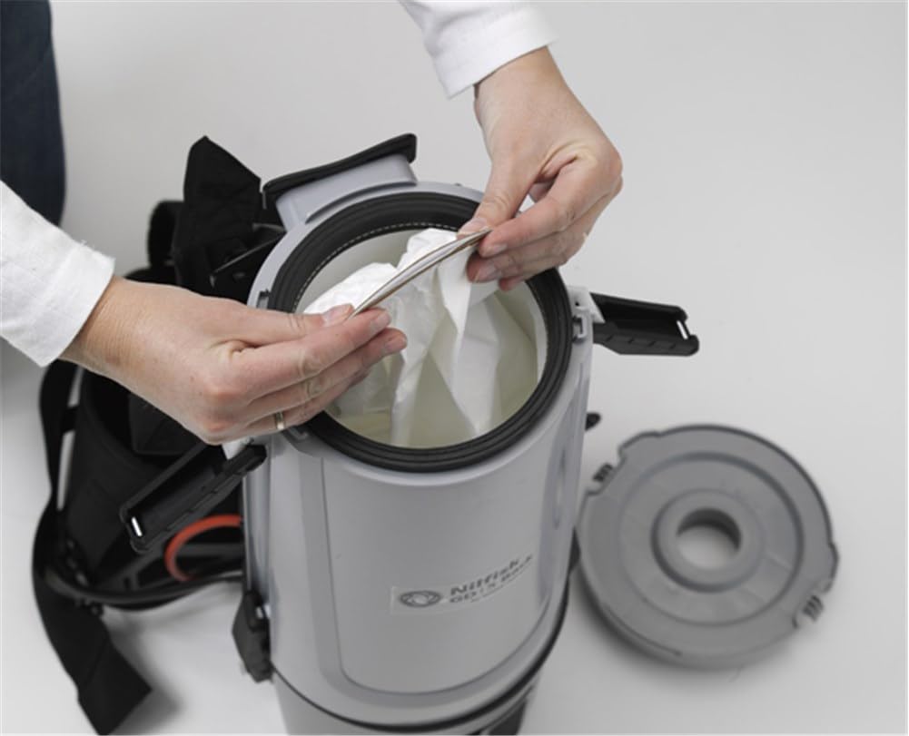 Nilfisk GD10 Back HEPA EU 107417927 - Aspiradora en seco y húmedo (motor de 780 W, bolsa de filtro grande, 5/10 litros, estructura ergonómica)