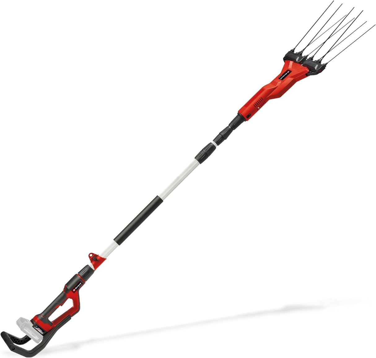 Einhell Vareador de aceitunas con batería GE-FS 18/53 Li-Solo Power X-Change (18 V, 53 cm de anchura de trabajo, 310 cm de longitud total, telescópico, dientes intercambiables, sin batería)