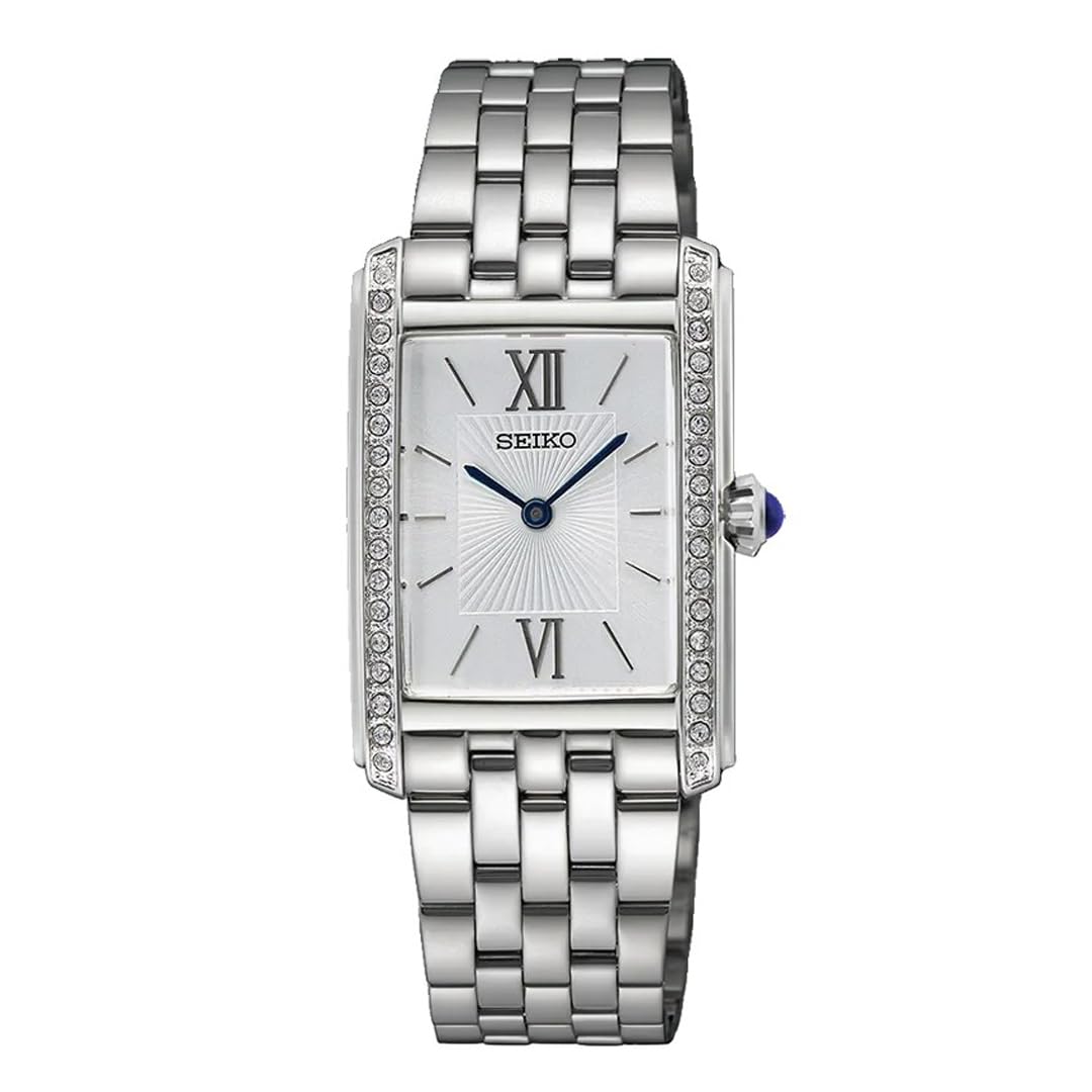 Seiko Reloj Analógico para Mujeres de Cuarzo con Correa en Acero Inoxidable SWR091P1