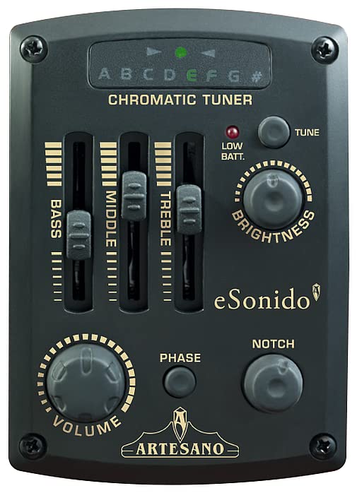 ARTESANO Guitarra de concierto, Nuevo Rojo Cut, eSonido Preamplificador