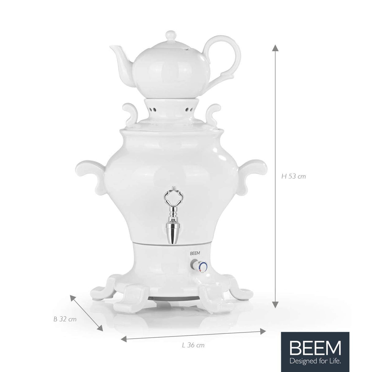Beem 6134 Samovar Rebecca III-5 litros de Acero Inoxidable