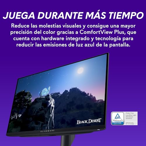 Alienware AW2725DF 27" QHD (2560x1440) Monitor Gaming, 360Hz, QD OLED, 0.03ms, AMD FreeSync Premium Pro, 99.3% DCI-P3, HDR400, USB-C, 2X DisplayPort, HDMI, 4X USB, 3 Años de Garantía