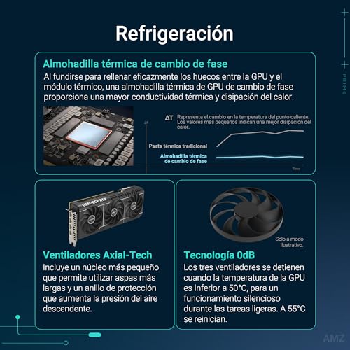 ASUS Prime GeForce RTX 5070 Ti 16GB GDDR7 OC Edition Tarjeta gráfica Compatible con SFF (PCIe 5.0, 16GB GDDR7, HDMI/DP 2.1, 2.5 Ranuras, Ventiladores Axial-Tech, BIOS Dual)